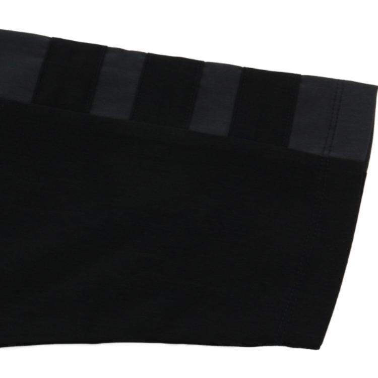 Adidas Originals Trefoil Theme Logo Print Round Neck Slim Fit Casual Sports Long Sleeve Dress Women dresses Black DP8593