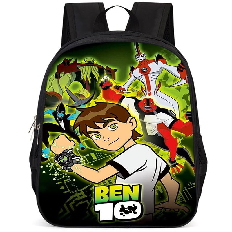 Ben10 15-inch Large Capacity Lightweight Oxford School Backpack For Kids