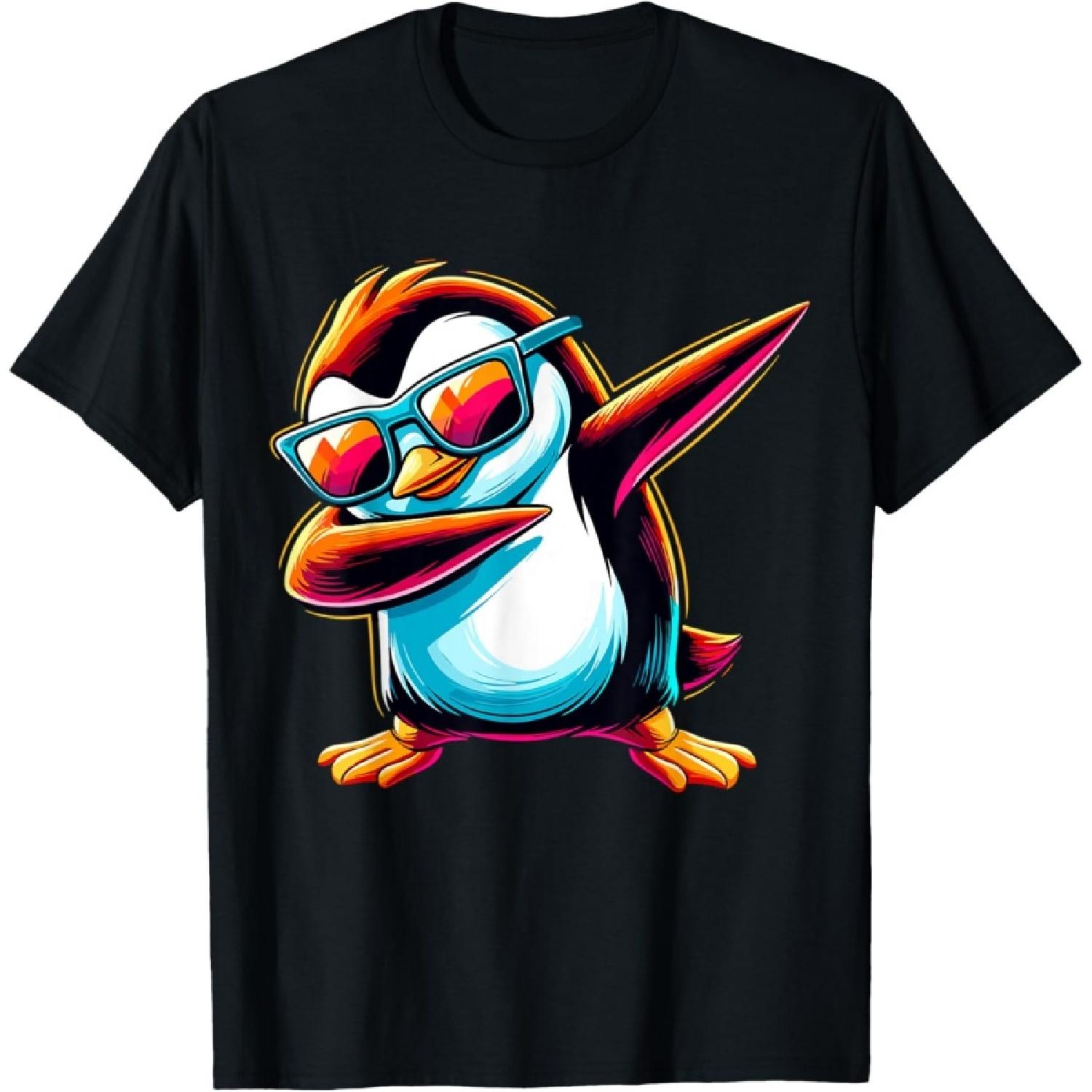 Dabbing Penguin Animal T-Shirt(1) S