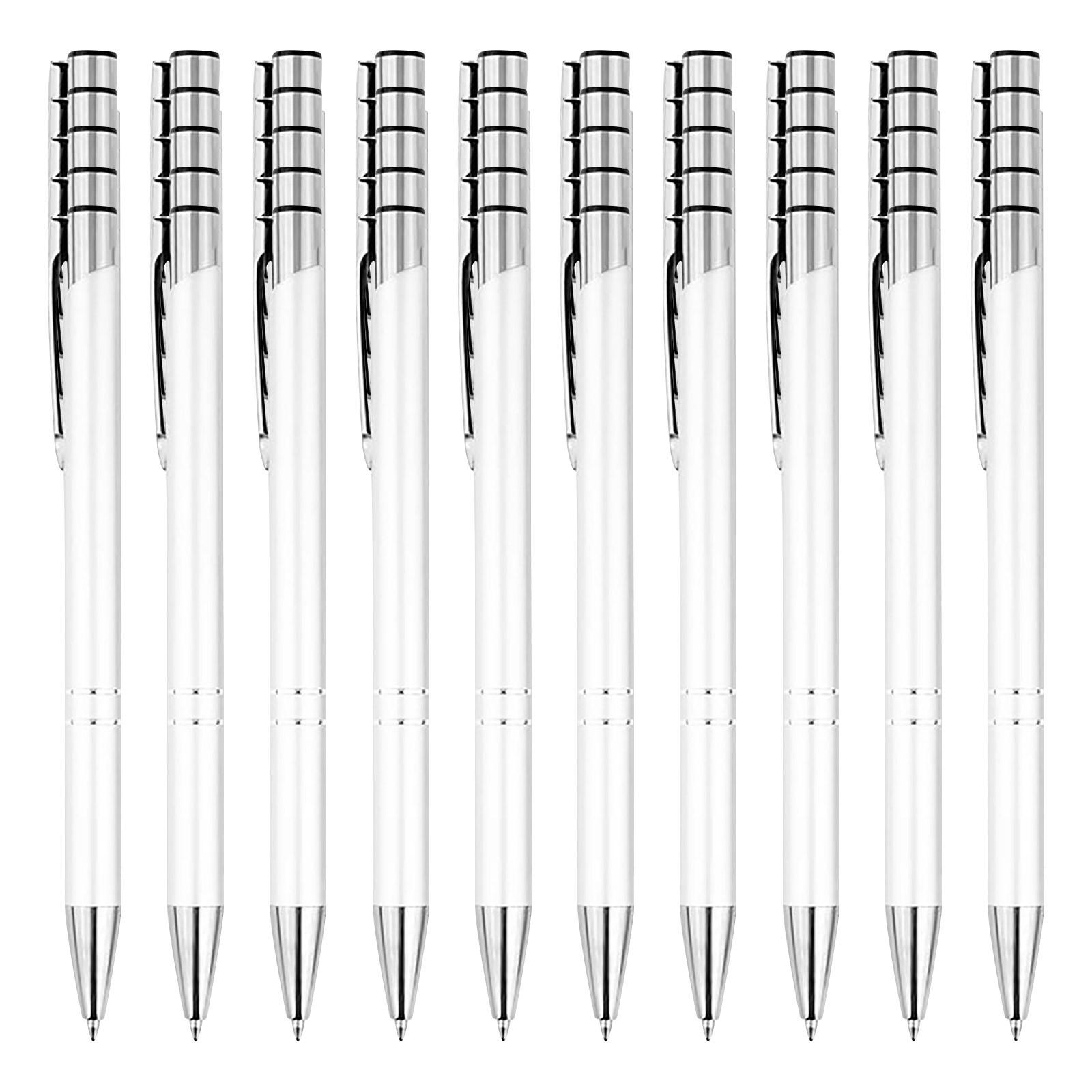 

50 шт. персонализированная шариковая ручка с гравировкой персонализированный подарок на годовщину для мужчин и женщин 70 мл One Size белый