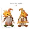 Thanksgiving Bend Hat Standing No Face Doll Ornament Bendable Hat No Face Gnome for Festival Atmosphere