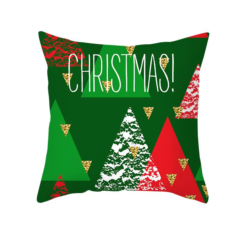 Nordic Christmas Pillowcase Printed Elk Snowflake Sofa Cushion Cover Office Cushion Cover Home