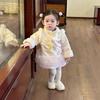 Thickened Winter Chinese New Year Retro Dress for Girls (0-5 Years)