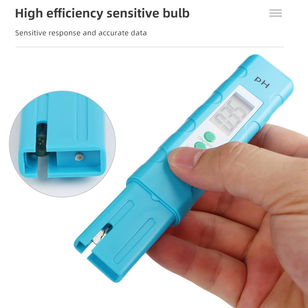 Digital PH Meter Pen Water Quality Tester Accuracy 0.01 PH Temp Test Aquarium Pool Drinking Water Detector 0-14pH
