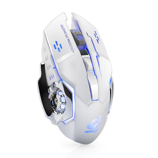 Free Wolf X8 Silent 2,4 GHz 2400 DPI 6 Tasten Kabellose optische Maus USB-Empfänger