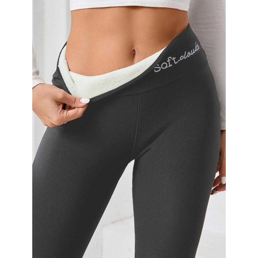 Plush, Thickened, Plush, Leggings, Women's, High Waisted Pants, Leggings, Thermal Pants, Yoga Pants