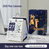 Calendário de Mesa Criativo 2025: Classe 3, Grau 2 Registro de Ponto, Perfeito para Escritório ou Estudo