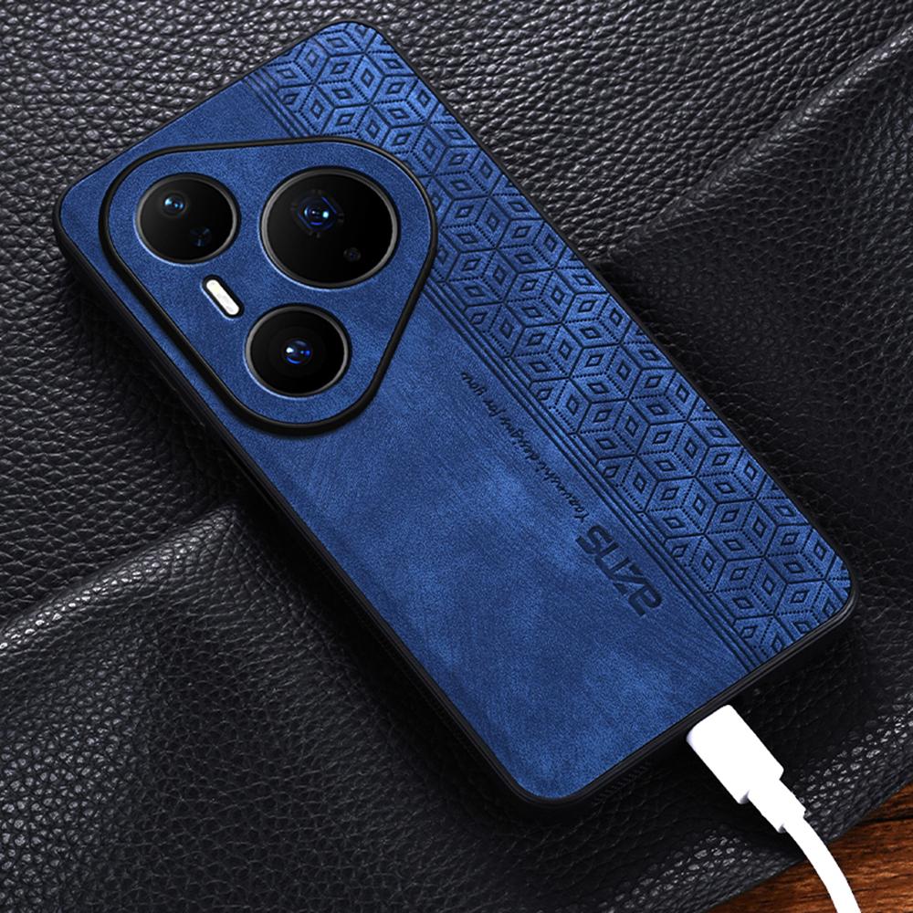 AZNS For Huawei Pura 80 Pro Case Protective PU Leather Covered TPU Phone Shell