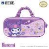HORI Pukkuri Hybrid Pouch for Nintendo Switch 2, Kuromi (Sanrio) Design Carrying Case, Nintendo Licensed, Holds Console and 10 Game Cards
