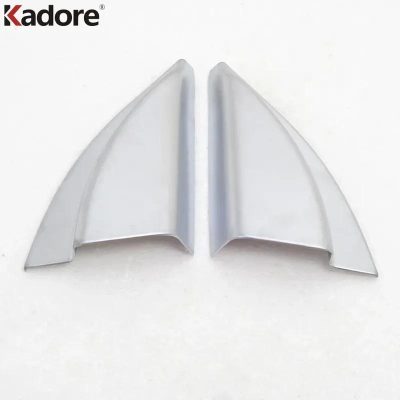 Car Front Inner Door A Pillar Triangle Cover Trim For Hyundai Tucson 2015-2017 2018   Carbon Fiber Interior Accessories