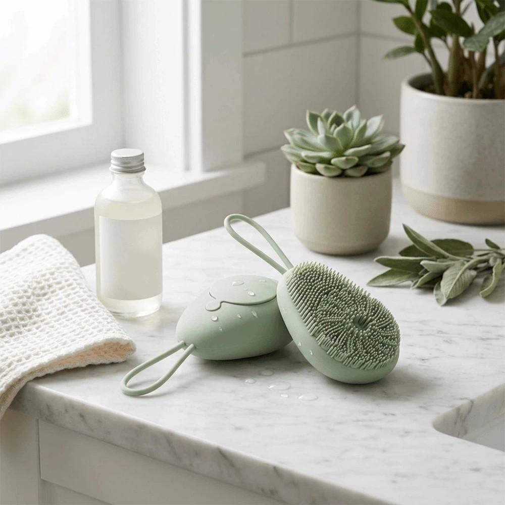 Silicone Body Wash Brush Body Scrubber Bath Shower Bathroom Tools Massage Brush  Shower