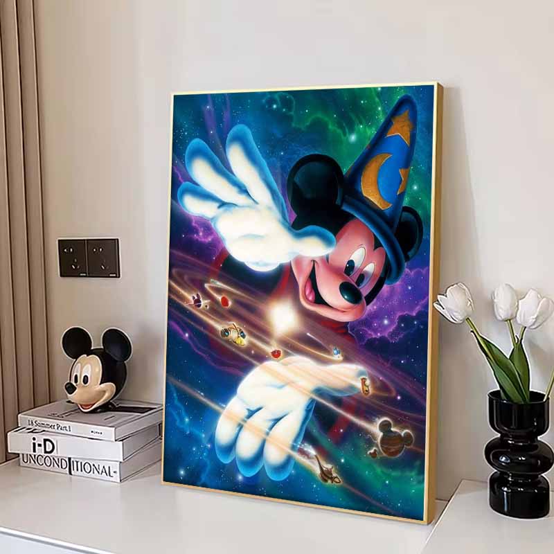Disney Diamant Painting Disney Fantasia Mickey Maus Universum Thema Illustration Mosaik Handwerk Hobby DIY Geschenk Heimdekoration Stickerei