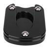 Motorcycle Kickstand Pad Aluminium Alloy Sidestand Foot Rest Replacement for Enfield Meteor 350 2021‑2023 Black