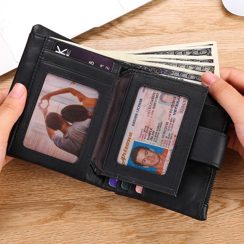 Genuine Leather Women Wallet for Coin and Card High Quality Small Female Clutch Handy Purse Fashion Ladies Walet Luxury Brand
