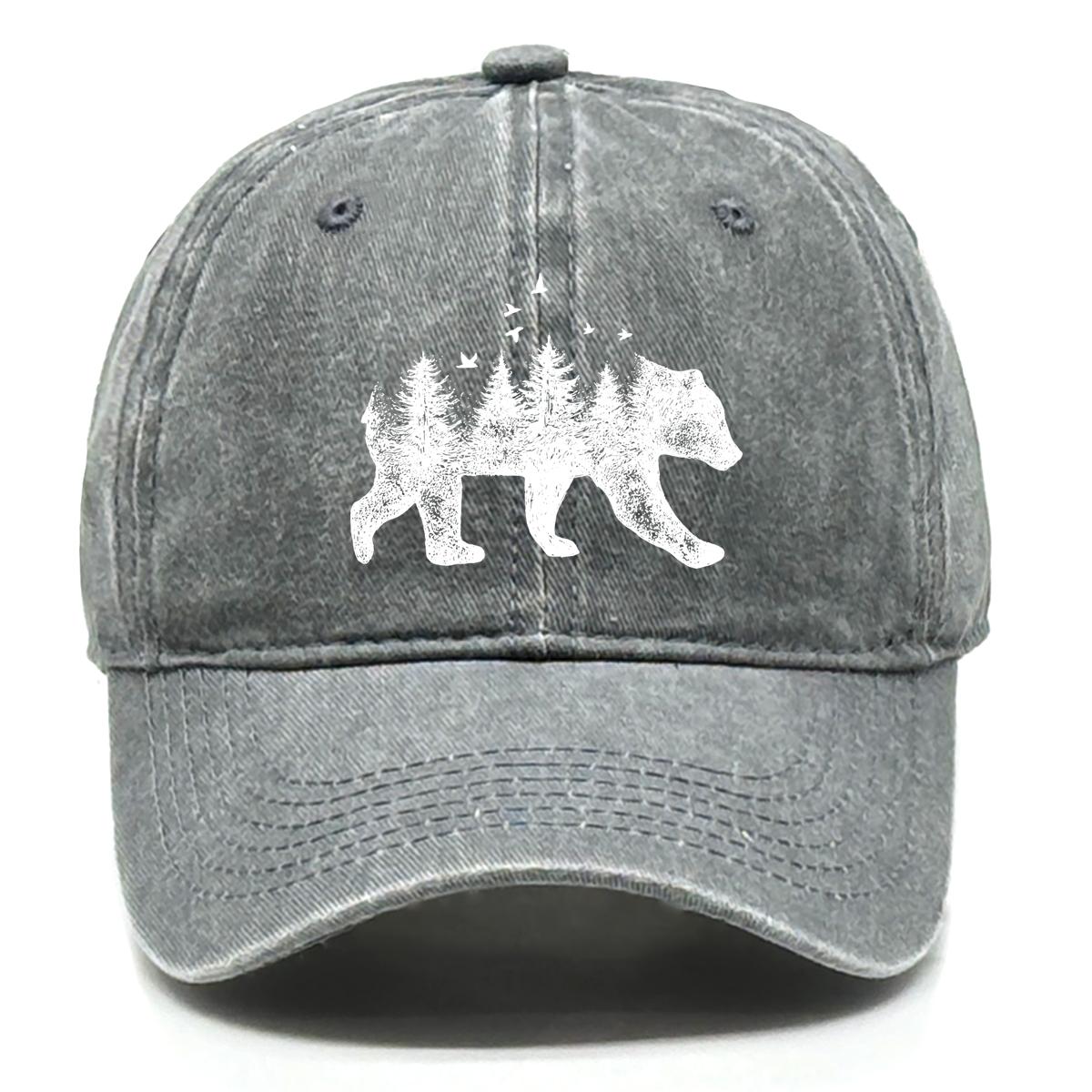 

Бейсболки снэпбэк из выстиранного хлопка Forest Bear Gorra Hombre для отдыха, с эффектом потертости, регулируемые