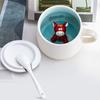 3D Animal Inside Mug, Funny Ceramic Cup, Coffee Mugs with Lid and Spoon, Milk Tea, Breakfast Cups