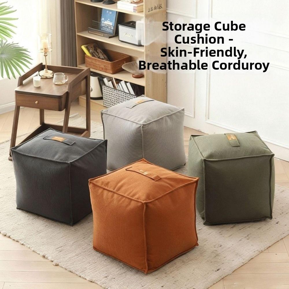 Soft Clothes Storage Bag Large Capacity Sofa Stool Cover Seat Cushion Cover  Lazy Couch