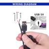 1.5M Usb 5V Led Tri-Color Dimming Color Switch Cable Dimmer 4-Key Controller 2Ch For Low Voltage Led Cct Bicolor Light