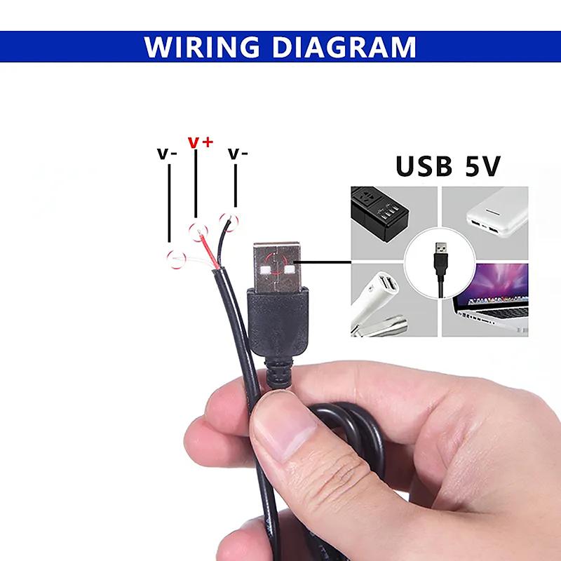 1.5M Usb 5V Led Tri-Color Dimming Color Switch Cable Dimmer 4-Key Controller 2Ch For Low Voltage Led Cct Bicolor Light