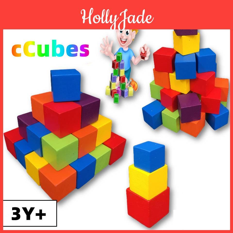 High Quality Wooden Cubes Math Toys For Kids