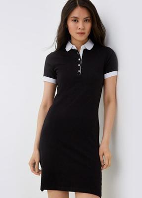 Mini Polo Dress with Contrast Collar