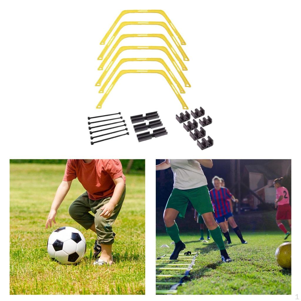 Hex Agility Rings Footwork Training and Speed Hurdles Ladder Multifunction Workout Soccer