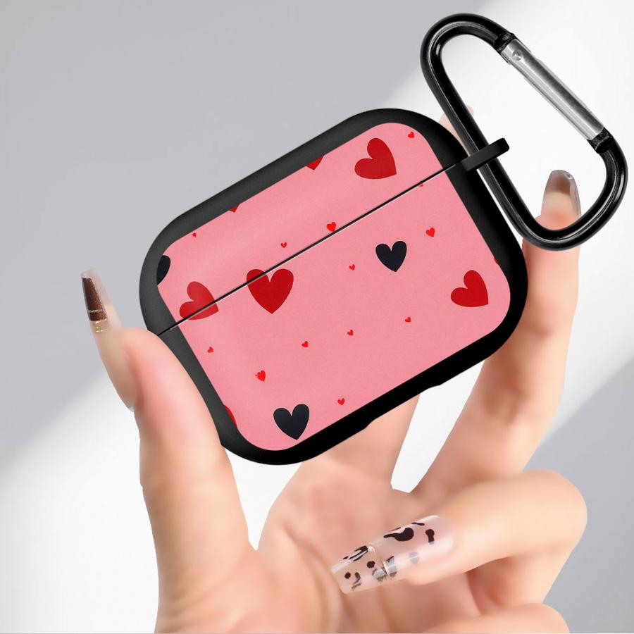 Retro Liebe Rot Schwarz Hülle Für Airpods 2 3 4 Pro2 Pro3 Pro 1 Weiche Kopfhörerhüllen Abdeckung