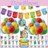 Set de Guirnalda de Banderines Tiradores de Globos Tema Numberblocks Decoración de Fiesta de Cumpleaños Decoración Premium