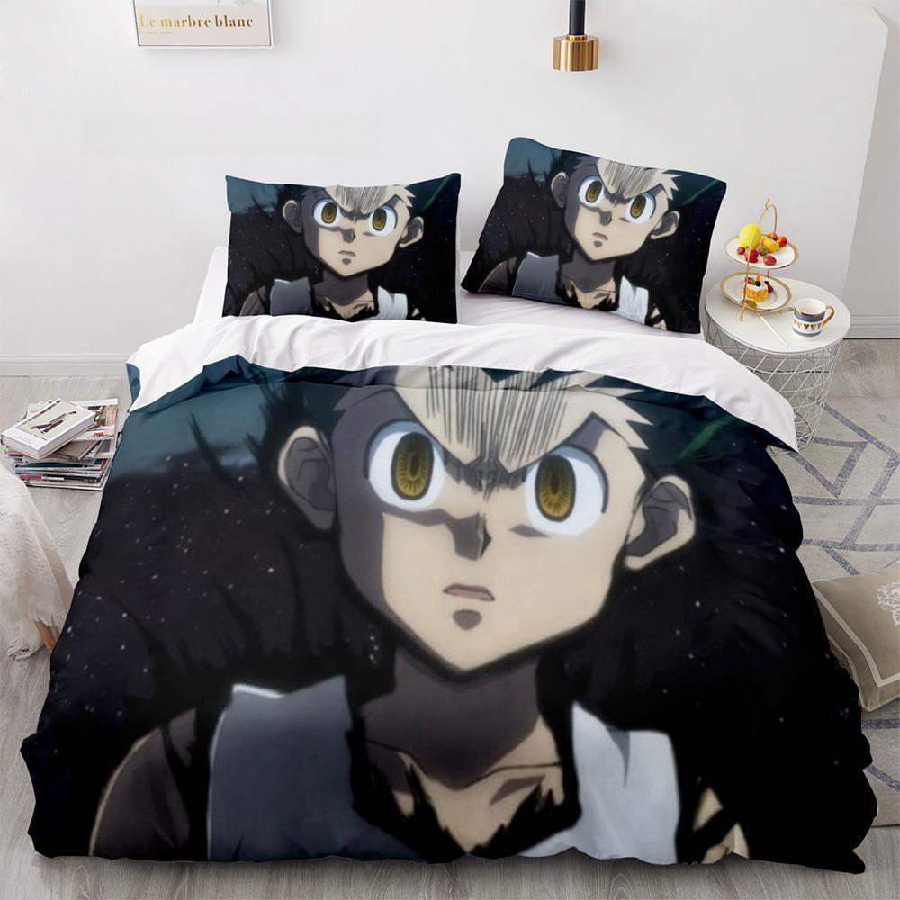 HUNTER×HUNTER Bedding Set Single Twin Full Queen King Size Bed Set Adult Kid Bedroom Duvet cover Sets bed furniture set bedroom