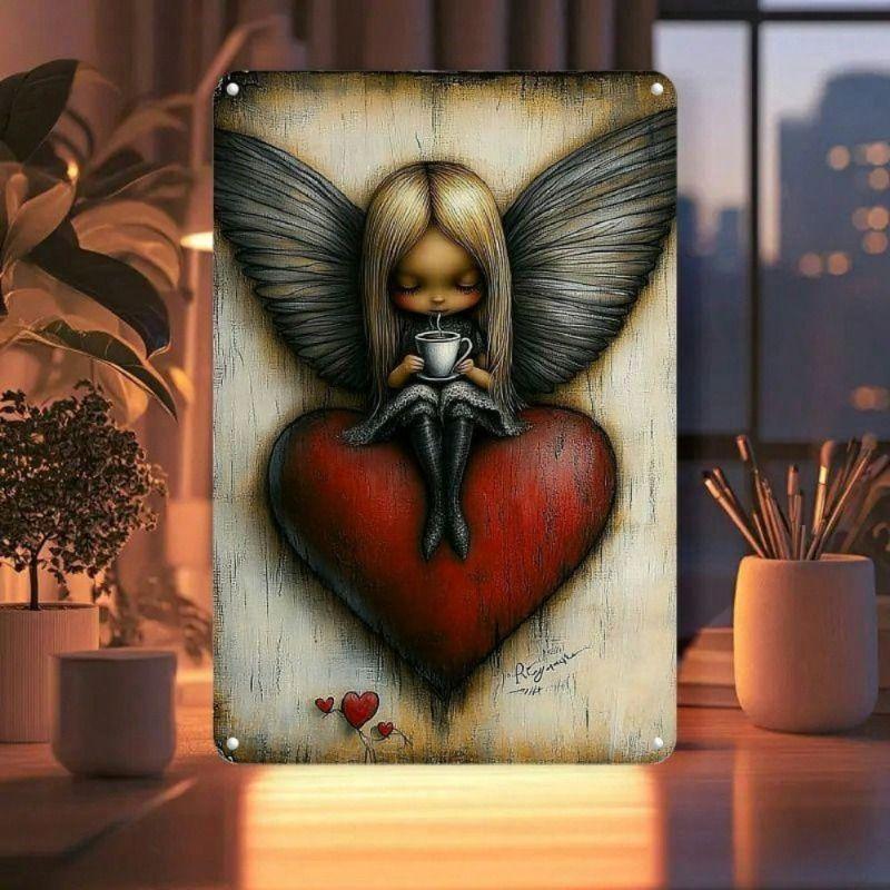 Wall Hanging Metal Sign Decorative Art 20x30cm