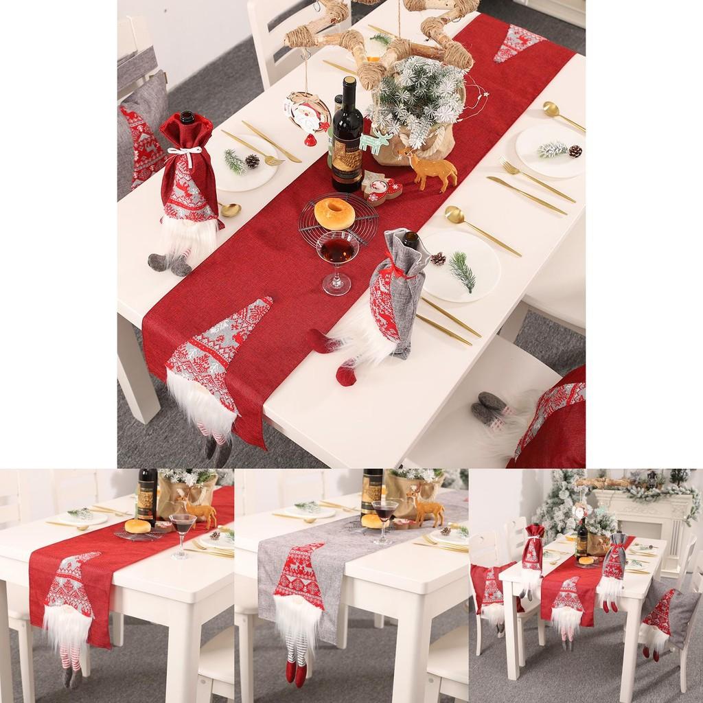 Festive Christmas Table Runner With Rudolph Design For Holiday Dining Decor