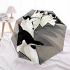 1pc Penguin Swarm Adventure Auto Open/close, 8-Rib Iron Frame, Compact Folding Cute Umbrella All-Season Portable Umbrella for Travel 031