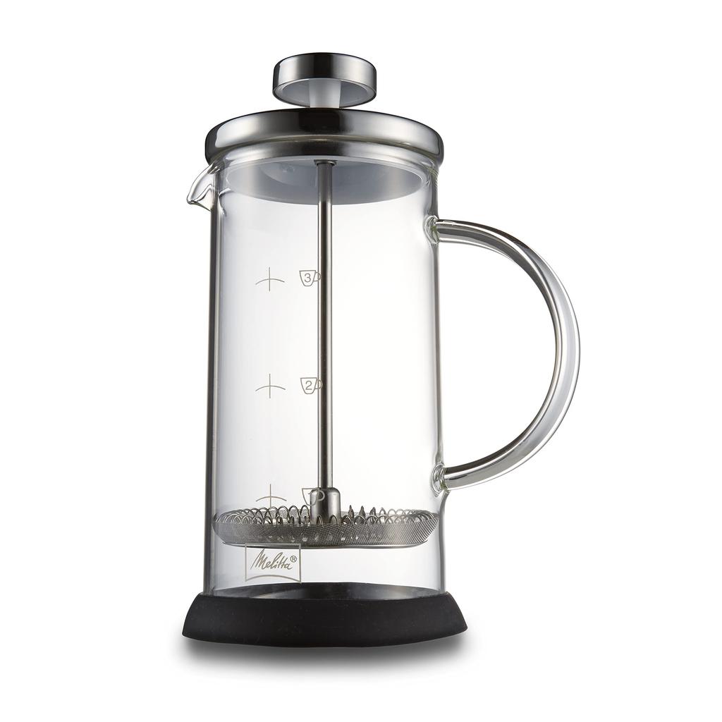 Melitta Coffee Maker French Press Glass Heat Resistant Disassembly Cleaning 350ml Standard MJF-1701 Black