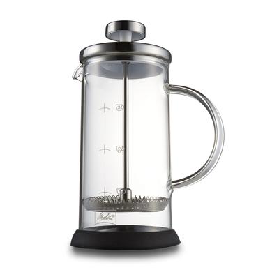 Coffee Maker French Press Glass Heat Resistant Disassembly Cleaning 350ml Standard MJF-1701 Black
