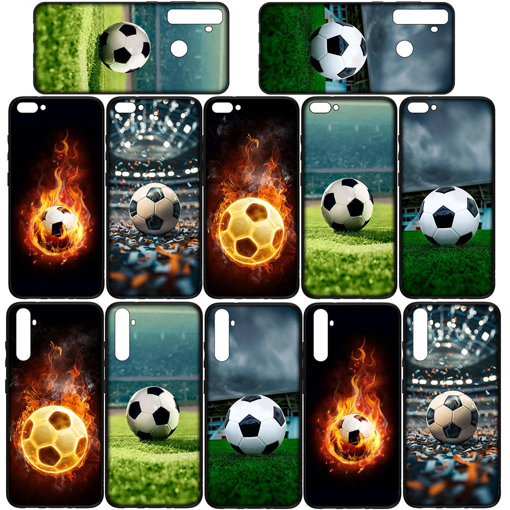 Für iPhone 16 15 Xiaomi Redmi Note 14 13 12 11 Pro Max X 8 16e Samsung Galaxy S25 S24 S23 Moto OPPO Huawei Cool Fußball Spiel Fußballspiel Handyhülle