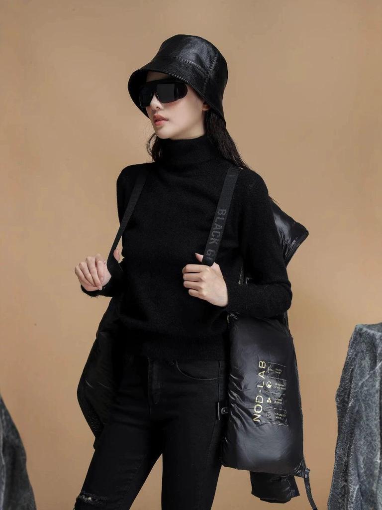 Unisex Schwarz Gold Kapuzen Daunenjacke - Trendig, Verdickt, Übergröße, Kurz für Herbst/Winter