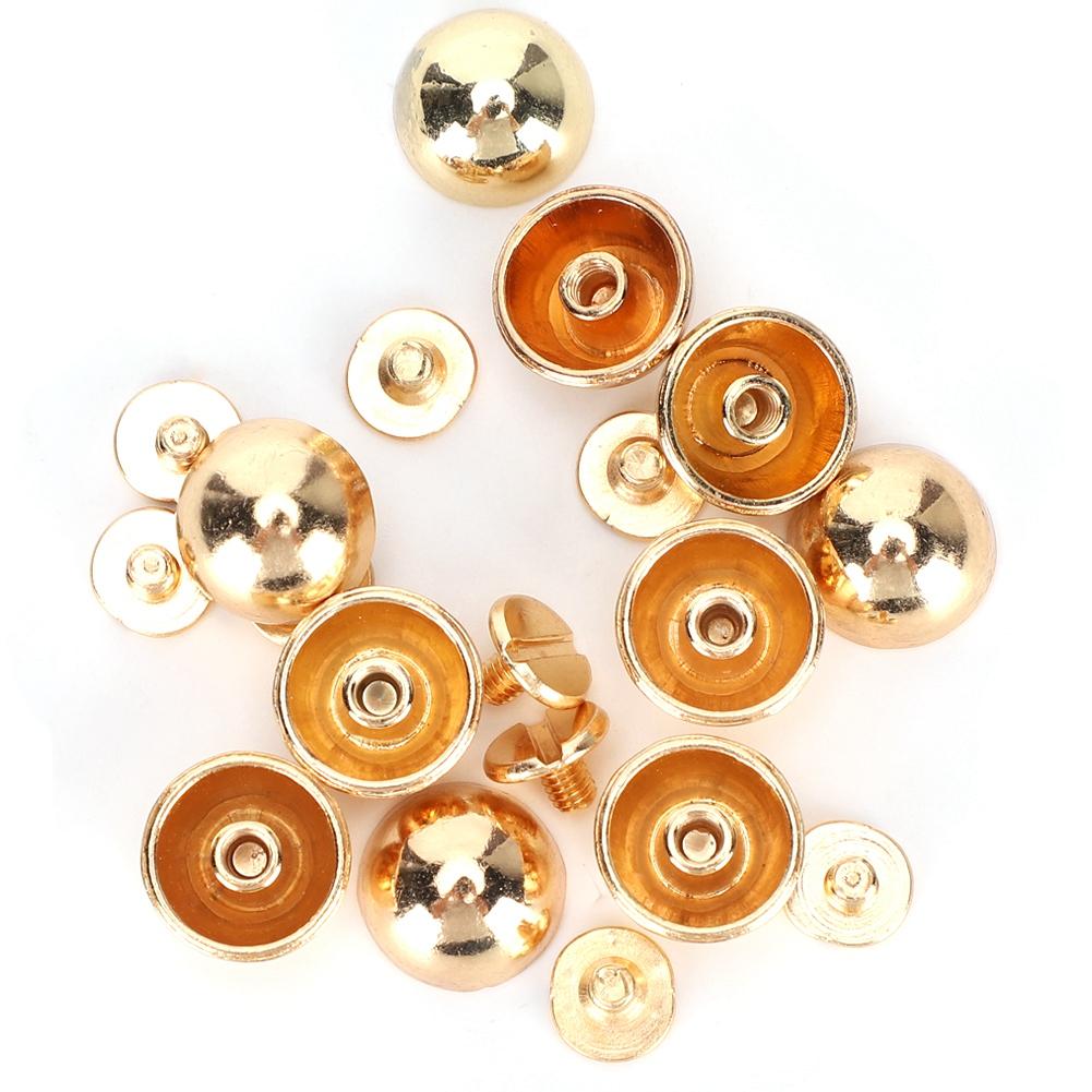 Mushroom Rivets Round Head Screw Dome DIY Stud Buttons for Bag Shoes Clothing Decor