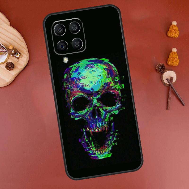 Cool Spooky Skull Face Case For Samsung Galaxy M33 M21 M31 M16 M36 M56 M53 M13 M12 M32 M52 M15 M55 M14 M35 M34 M54