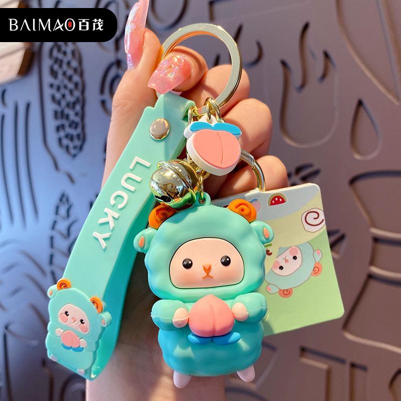 

Оригинальный эпоксидный брелок-овечка «Бее» для женщин, милый, модный, изысканный, подвеска для сумки, брелок для ключей от машины OPP packaging bag