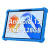 Silikonové pouzdro pro Blackview Tab 60 Wifi/Tab 60 Pro/Oscal Pad 30 WiFi/80 WiFi/Doogee U9/U10/U10 Pro Odolný kryt se stojánkem