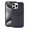 Multifunctional Vertical Flip Card Wallet Holder Vegan Leather Back Phone Case