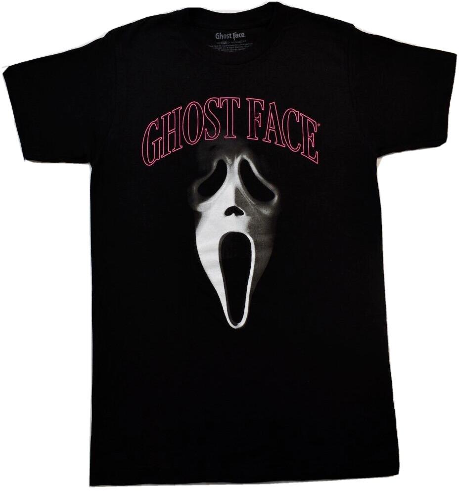Ghostface Mens Ghost Face The Icon Of Halloween Black Shirt New S2XL XXXXL