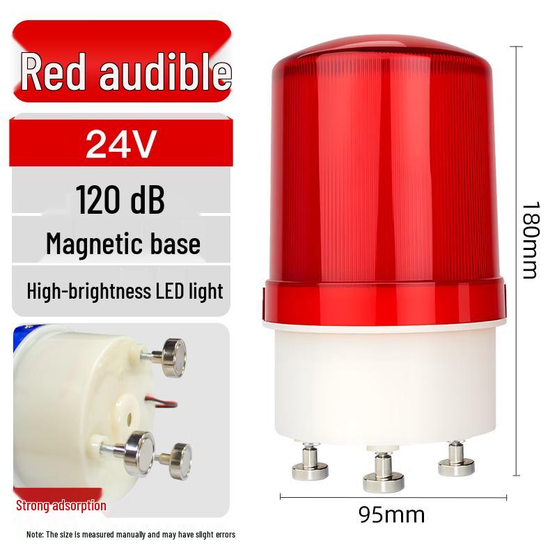 MDNG Baorui Magnetic LED Rotating Sound & Light Alarm CN plug (adapter included)