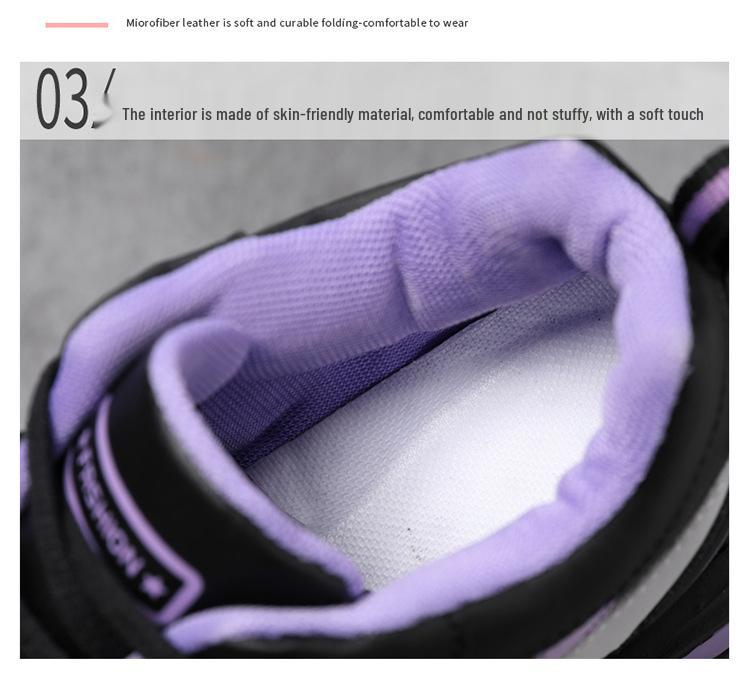 Women's Plus Size Dad Sneakers: Trendy, Height-Boosting, Thick-Soled Sports Shoes (Size 42)