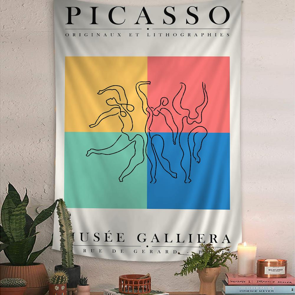 

Picasso Art Painting Chart Tapestry Art Science Fiction Room Home Decor Cheap Hippie Wall Hanging 50x70cm