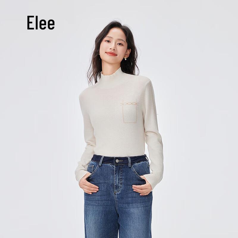 Ailaiyi Women's Warm High-Waist Straight-Leg Denim Down Pants