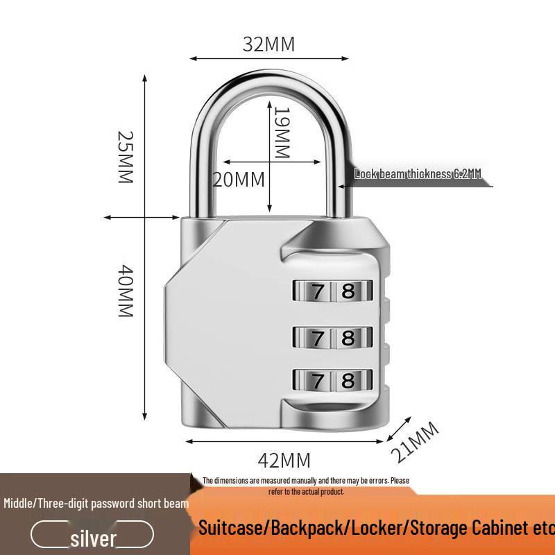 Waterproof Combination Padlock for Home, Outdoor, Suitcase, and Dormitory Lockers