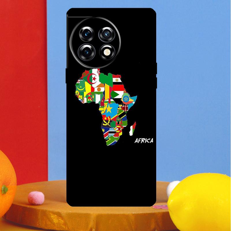 Africa Map Geogra Cover For OnePlus Nord CE 4 2 3 Lite N30 N10 N20 OnePlus 13R 13 12 12R 11 10 Pro 10T 8T Case