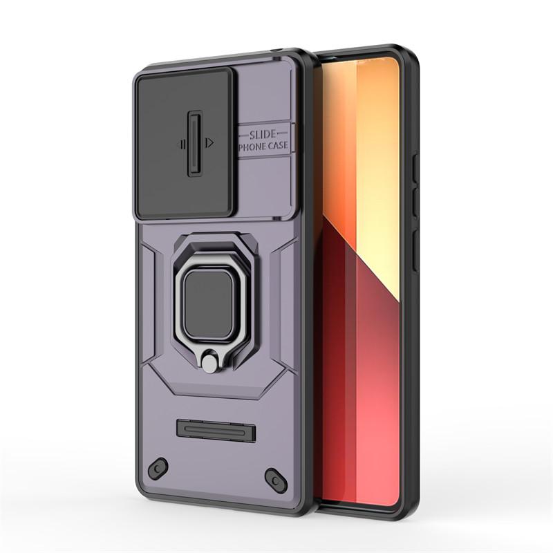 For Xiaomi Redmi Note 14S Case Slide Camera Len Cases Xiaomi Redmi Note 14S Cover Shockproof Armor PC Phone Cover Redmi Note 14S
