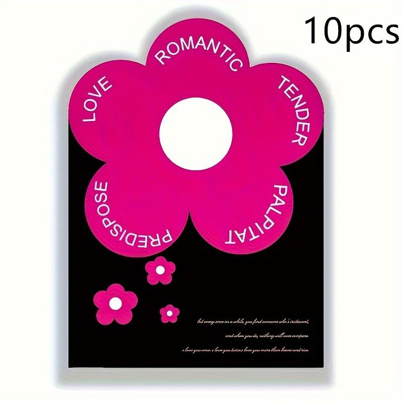 10pcs Love Pattern Flower Packaging Paper Valentine's Day Gift Packaging Paper Flower Bouquet Supplies Gift Wrapping Paper Weddings Decor